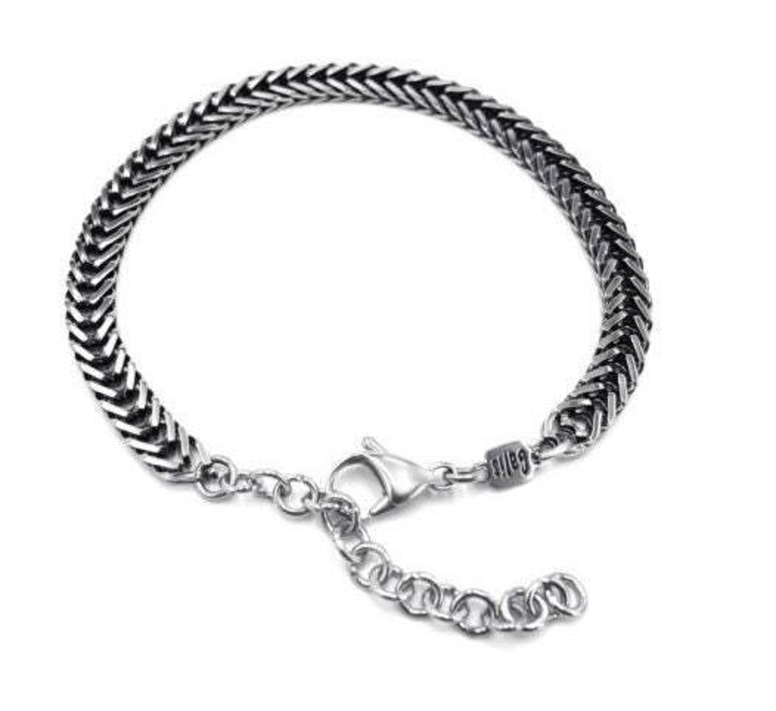 Men's Silver Bracelet Men's Chain Bracelet Set Etsy