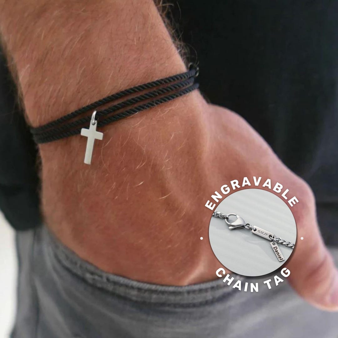 Cross Scripture Men's Bracelet