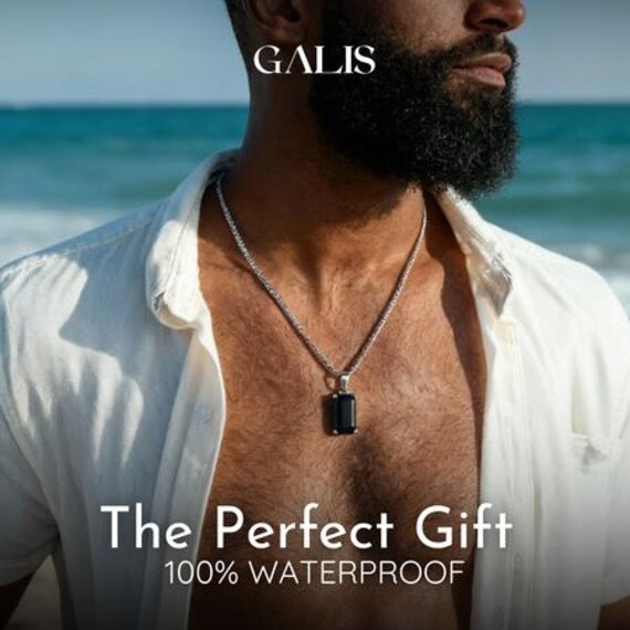 男性用ターコイズネックレス、メンズビーズネックレス、メンズ宝石