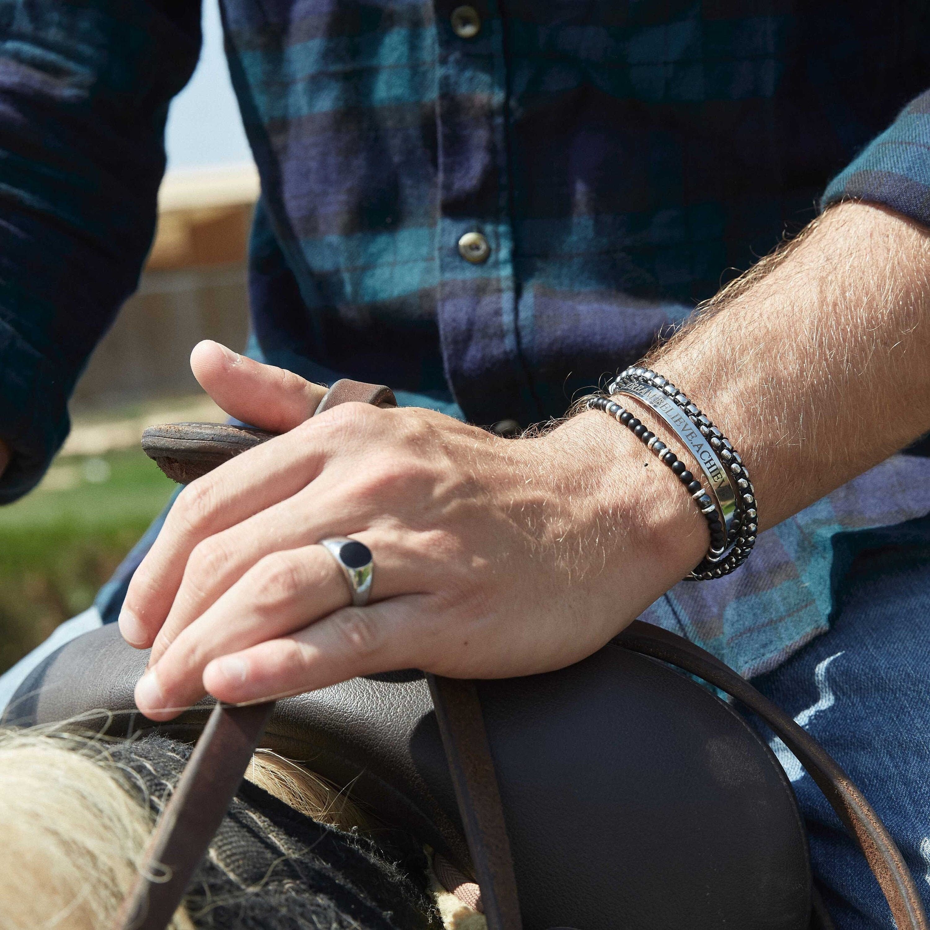 Black Stone ring | Silver