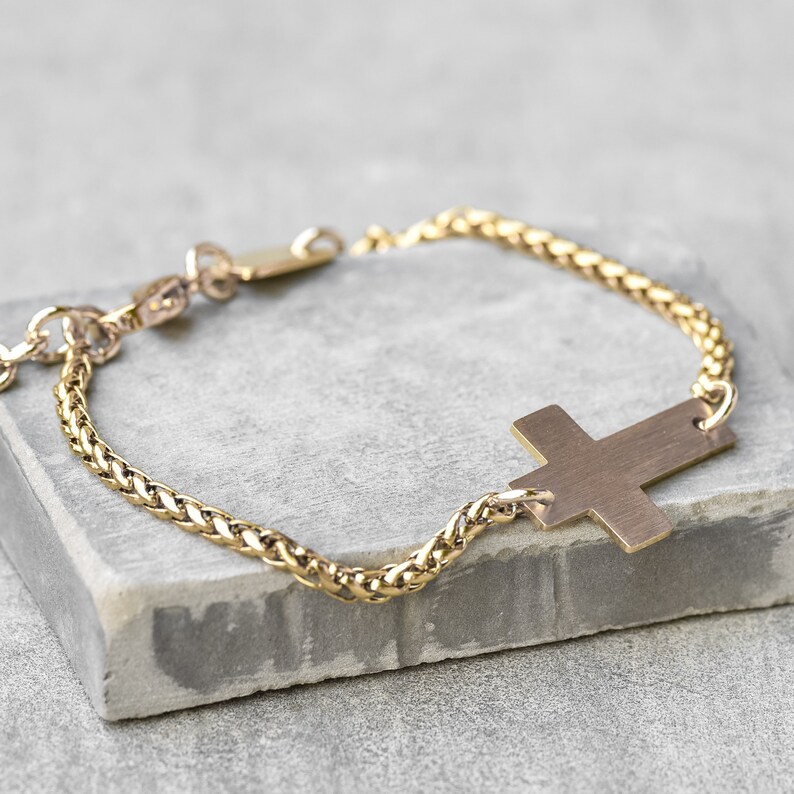 Men's Cross Bracelet Men's Religious Bracelet Etsy