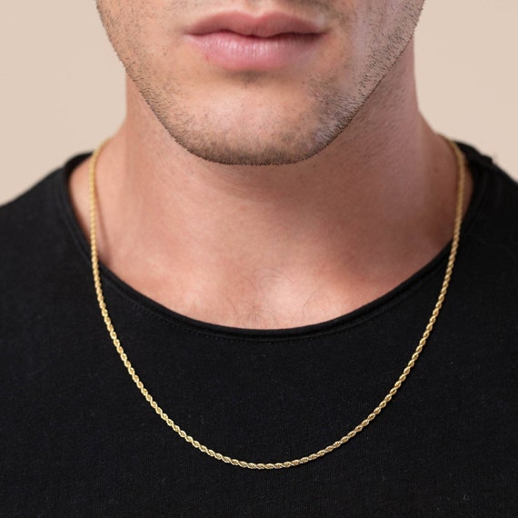 Men's Gold Necklace Men's Stainless 