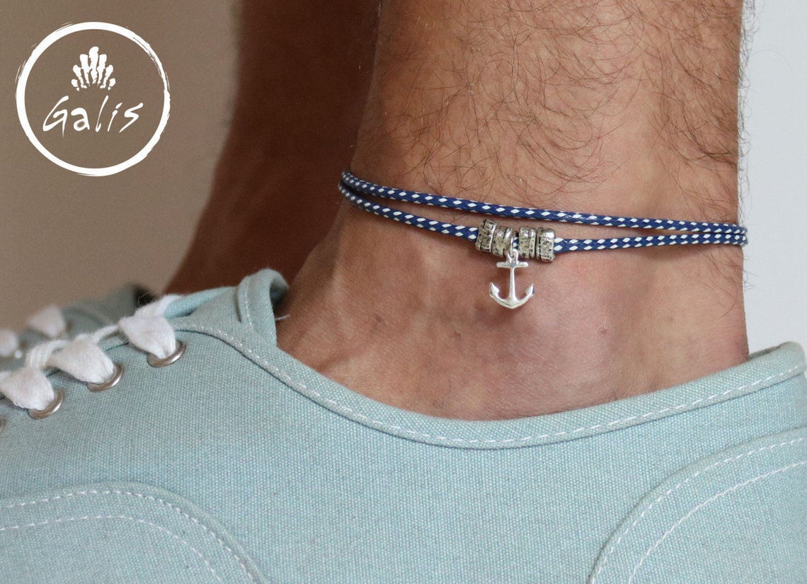 Men's Anklet Men's Ankle bracelet Anklet for Men Etsy