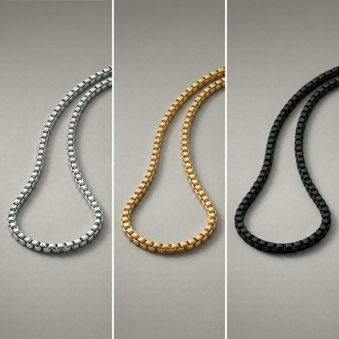 Simple Waterproof Gold Chain Necklace for Men, Men's Gold Necklace, Men ...