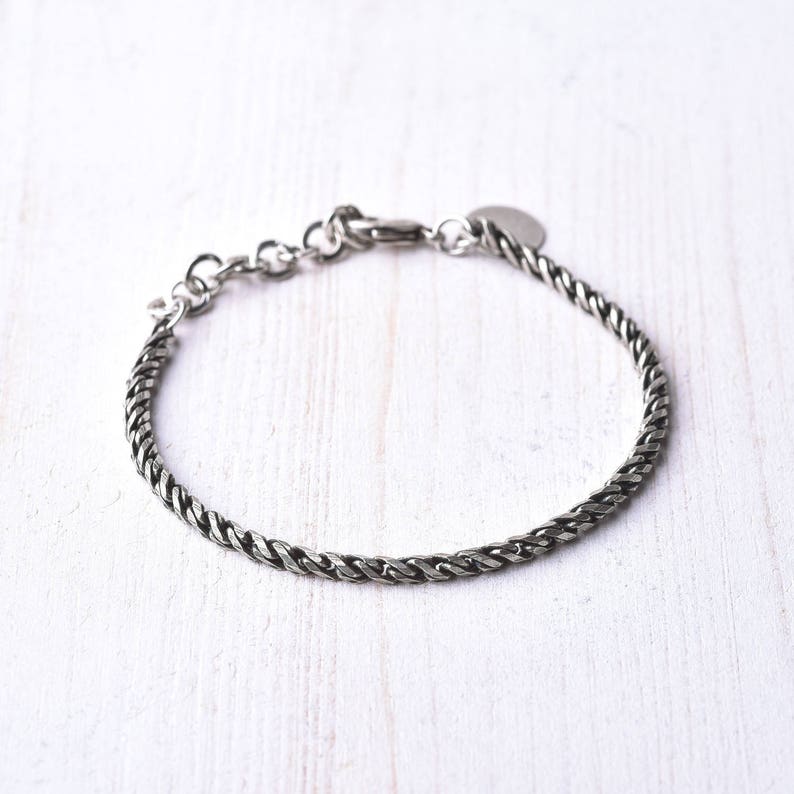 Husband Men/'s Bracelet Men/'s Silver Bracelets Men/'s Jewelry Men/'s Cuff Bracelet Boyfriend Gift Men/'s Gift Men/'s Chain Bracelet