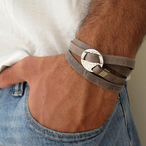 Men's Bracelet Men's Leather Bracelet 