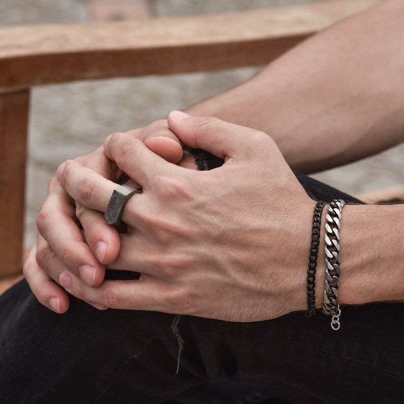 Men's Bracelet Set Men's Chain Bracelet Men's Etsy