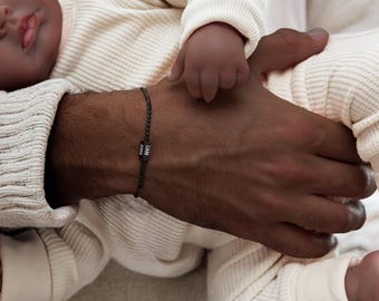 Daddy Bracelet,Custom Dad Bracelet With Kids Name,Family Name Bracelet,Father jewelry,Personalized Gift For Dad,Dad Gift,Father's Day Gift