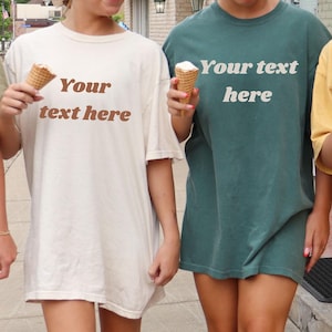 Chemise personnalisée, T-shirt personnalisé, T-shirt avec texte personnalisé, Chemise unisexe personnalisée, Chemise cadeau personnalisée, Créez votre propre chemise, Chemises de groupe