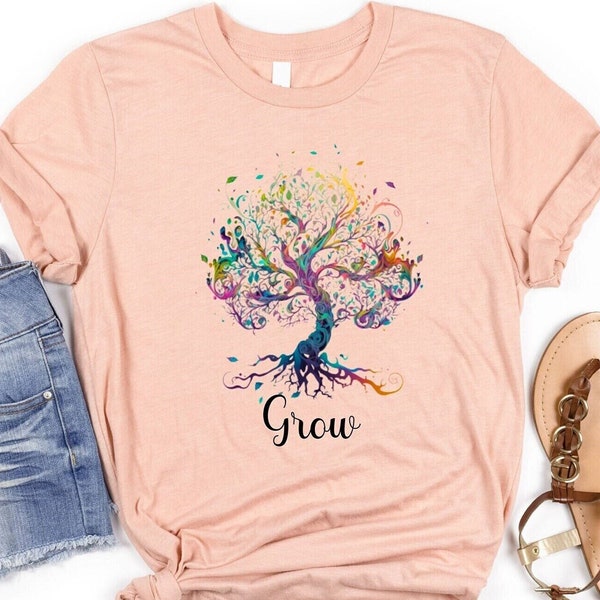 Grow shirt, Tree of life shirt, Tree Shirt, Gnarled Tree T-shirt, Nature Lover Shirt, Tree Root Shirt, inspirational shirt, Celtic shirt