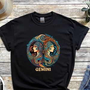 Gemini Zodiac Shirt, Gemini Horoscope Tee, Astrology Top, Gemini Star Sign top