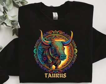 Taurus Zodiac Sweatshirt: Astrology Star Sign Tee