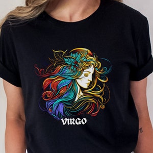Virgo Zodiac Unisex T-shirt,Virgo Horoscope Tee, Astrology Top, Virgo Star Sign top,Virgo tshirt, star sign birthday gift