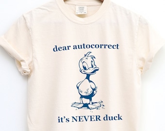 Chemise drôle de canard : t-shirt rétro de dessin animé - couleurs confortables