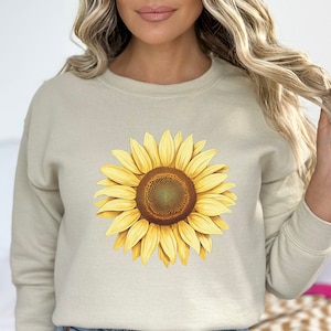 Vintage Sunflower sweatshirt, Sunflower Sweatshirt, Boho Floral sweatshirt, Sunflower shirt, Fall sunflower shirt, sun flower sweatshirt,