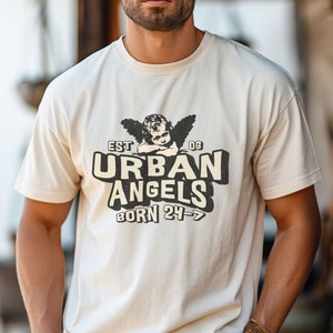 Vintage Cupid, Cherub T-Shirt, Urban Angel Streetwear Tee, OG Hustle Shirt, Y2K Aesthetic Fashion, Old School Hypebeast Shirt, Angel shirt