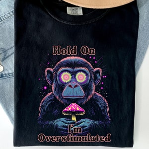 Rolig psykedelisk apa-tröja: Magisk svamp Trippy-design