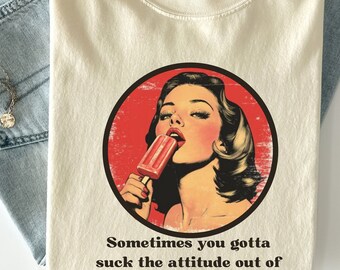 T-shirt graphique humoristique vintage : cadeau de bâillon sarcastique