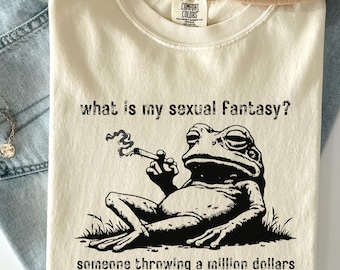 T-shirt graphique grenouille drôle : t-shirt humoristique sarcastique pour adulte