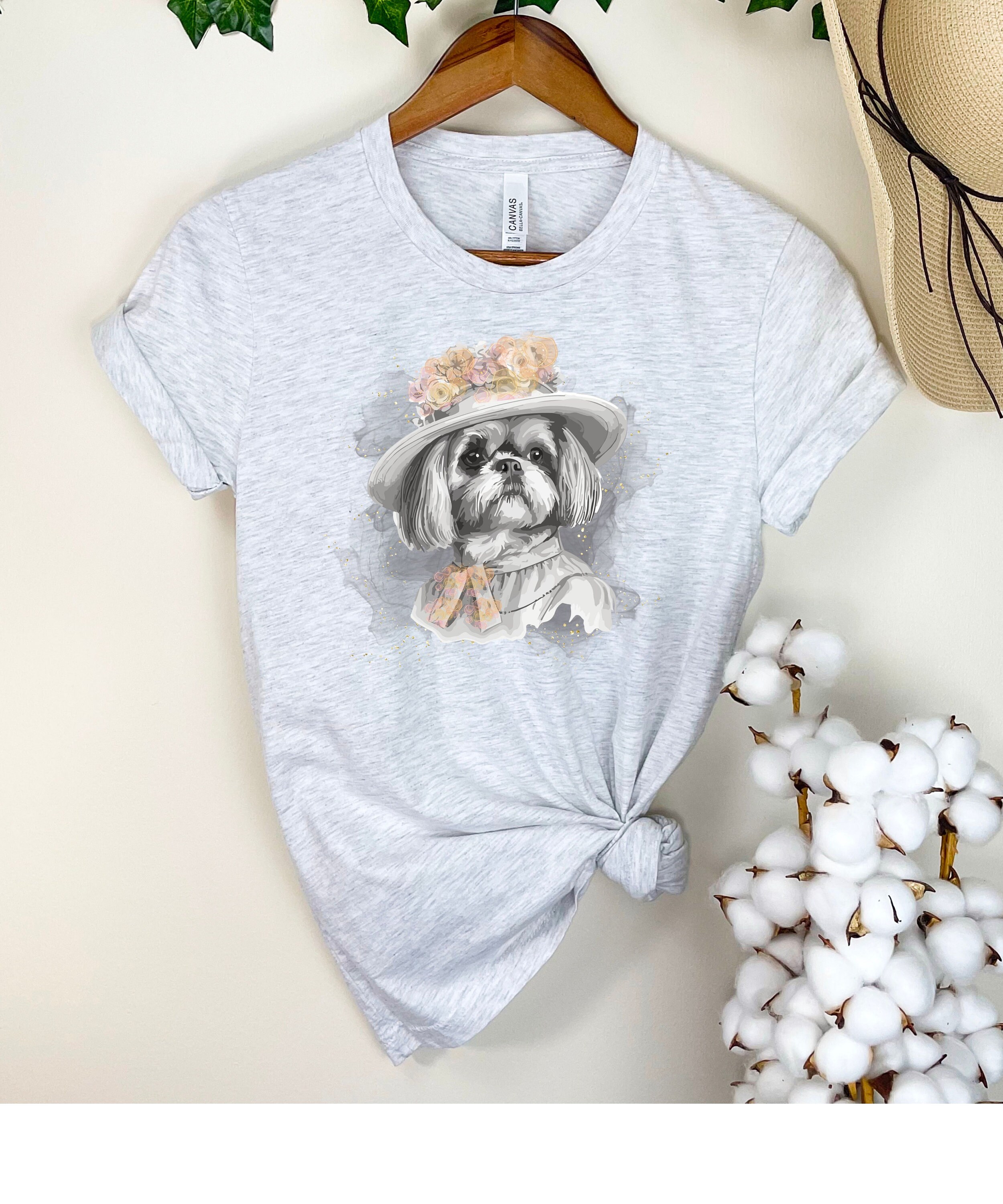 Shih Tzu in Victorian Costume Shirt, Shih Tzu Shirt, Dog Print Shirt