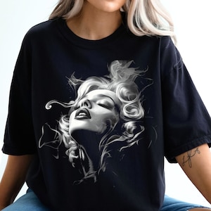 ブロンドシャツ、Y2Kシャツ、ヴィンテージ90年代バンドTシャツ、ユニセックスオーバーサイズウォッシュゴシックバギーレトログラフィックTシャツ、ディストレストストリートウェア、バンドTシャツ