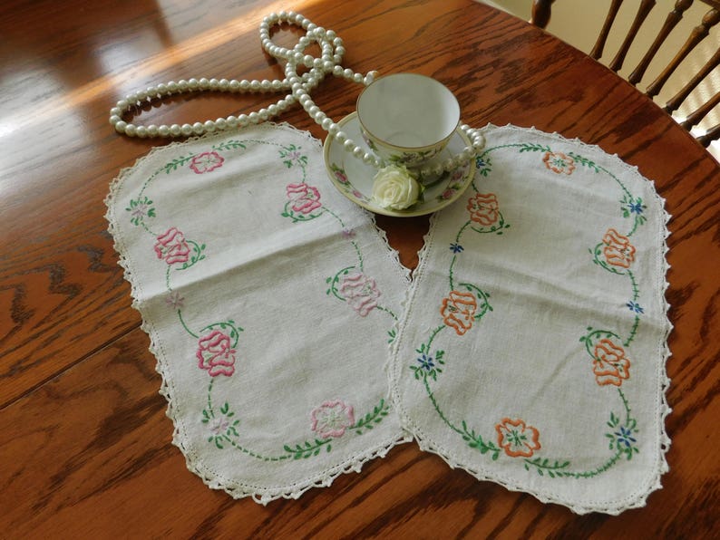 Fetching Lot Of Antique Dresser Scarves 4 sets of 2 Etsy