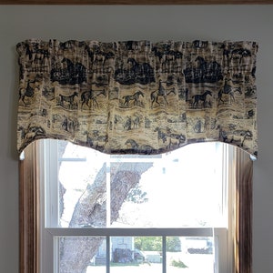 Lined Custom Made Valance Embroidered Geometric Fabric Etsy