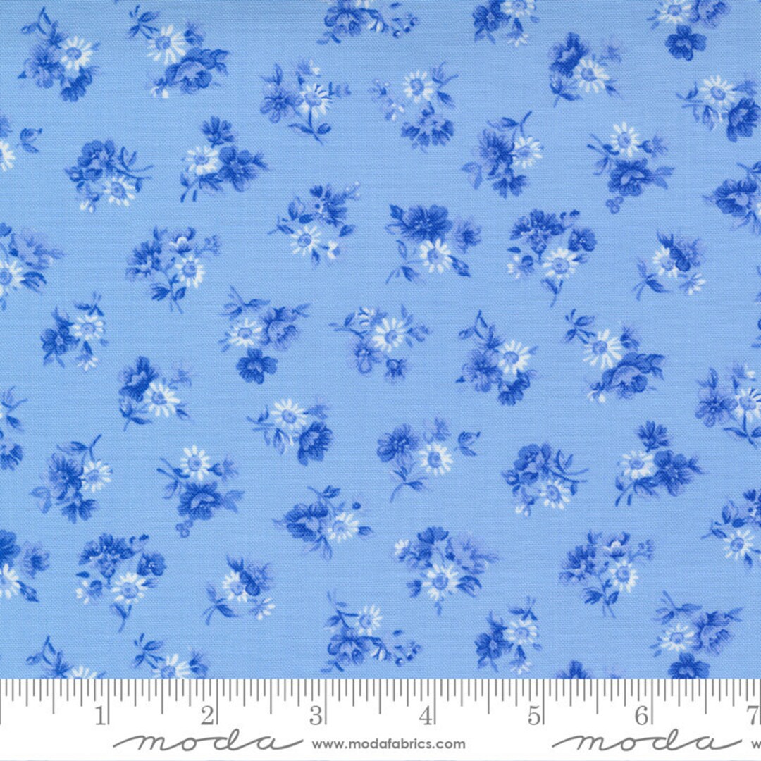 Summer Breeze Quilting Fabric by Moda Sky Little Bloom Etsy