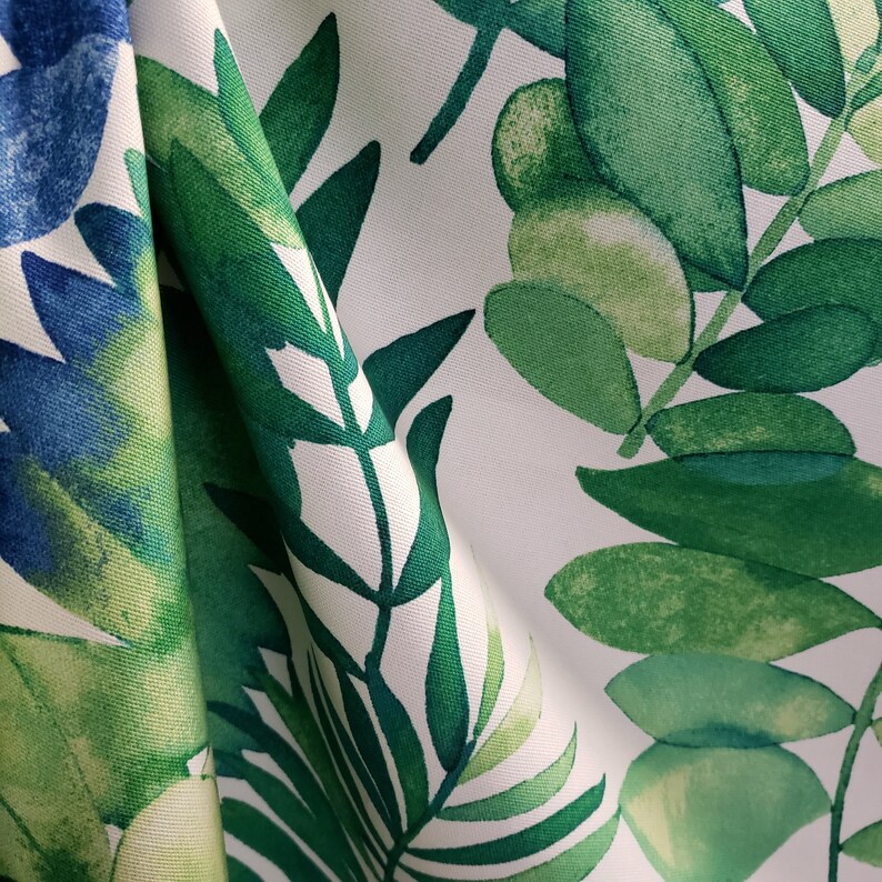 P Kaufmann Fabrics Bay Breeze Color Fiesta Leaf Print Etsy