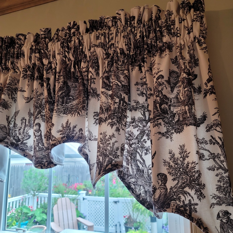 Lined Custom Made Swag Window Treatment Waverly Fabric Etsy