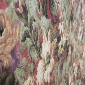 Mill Creek Fabric tess Color: Russet Floral Burgundy - Etsy