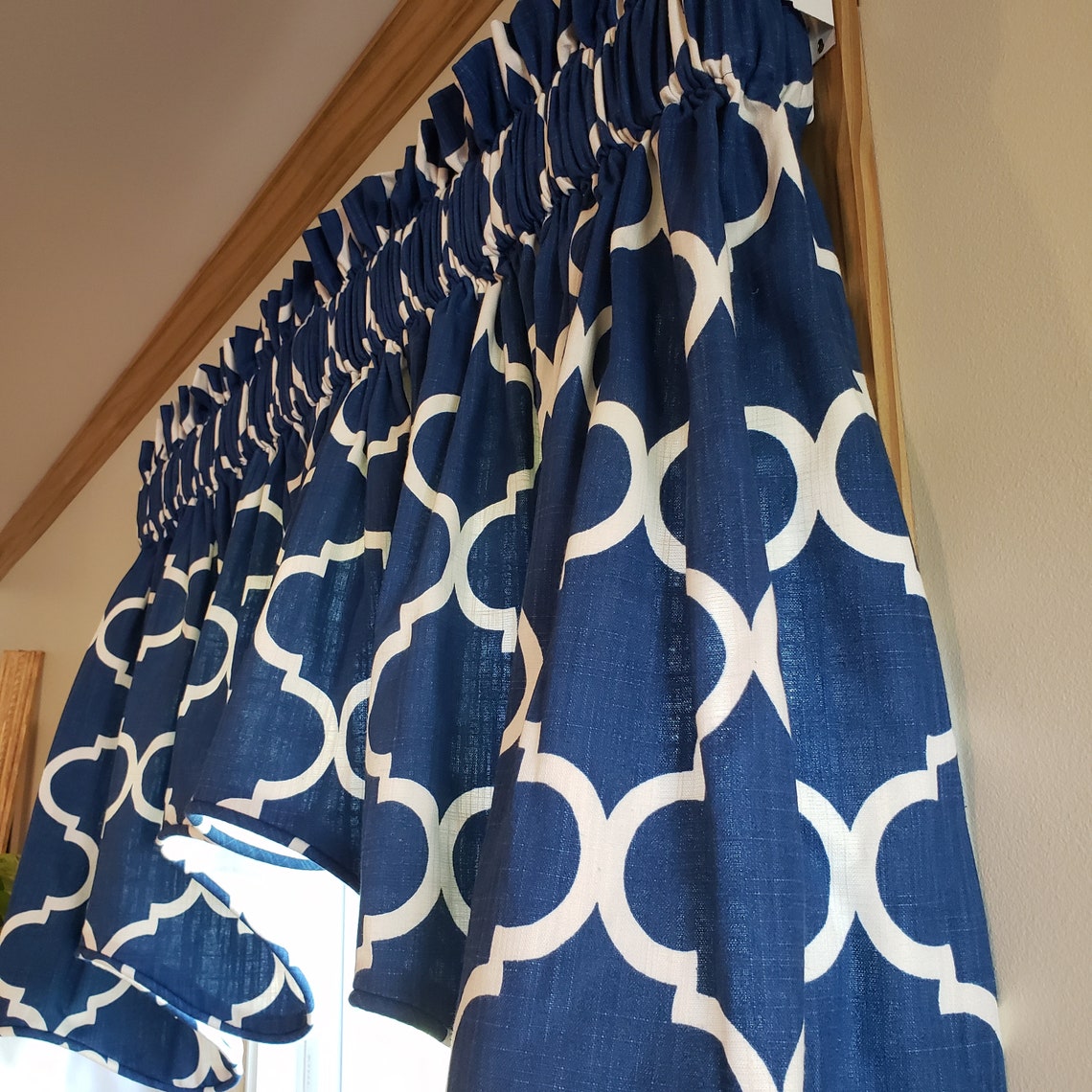 Lined Custom Made Swag Window Treatment P Kaufmann Bravo Etsy