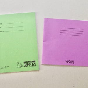 Vintage Exercise Books - Lot of x2 Notebooks - Blank and Unused - Vintage Stationery