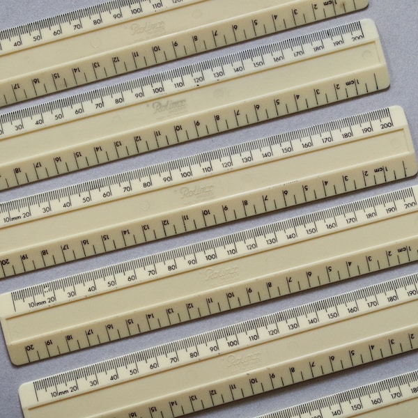 Vintage Ruler - Plastic Ruler - 'Rolinx' - Centimetres/Millimetres - Vintage Desk Items - Office - Vintage Stationery