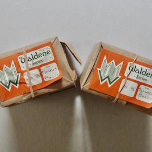 Vintage Drucker Karten - Packung mit etwa 500 Stück - Gold Blaue Büttenkanten - Waldene Serie - Vintage Schreibwaren
