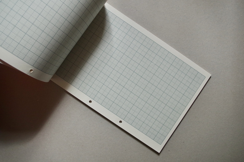 Vintage Graph Paper Pad - Oxford - Refill Pad - Blank and Unused ...