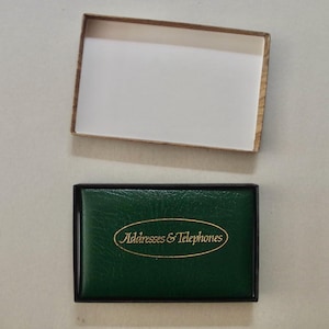 Vintage Address and Telephone Book - Notebook with Box - A-Z Index Book - Blank and Unused - Vintage Stationery