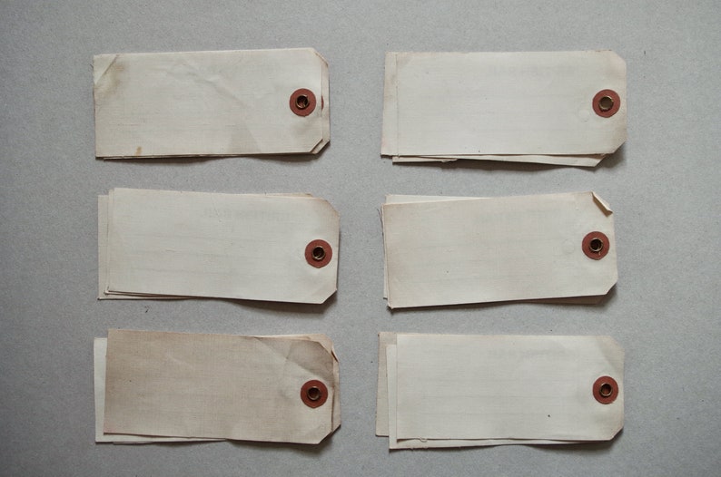 Vintage Canvas Tags - British Rail - Sets of X3 Tags - Railwayana ...