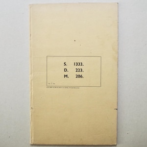 Vintage Index Book - HMSO - 1953 - Military Stationery - Used as Wedding Gift List - Vintage Stationery