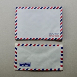 Vintage Air Mail Envelopes - Sets of x8  - Vintage Stationery - Vintage Desk Items