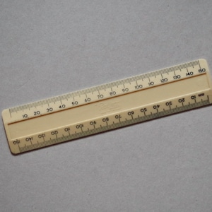 Vintage Ruler - Short Plastic Ruler - &#39;Rolinx&#39; - Centimetres/Millimetres - Vintage Desk Items - Office - Vintage Stationery