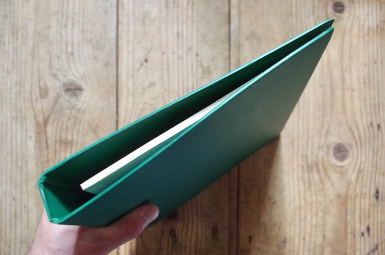 Vintage Ring Binder With Graph Paper Refill Pad Quarto Size Blank and