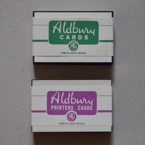 Vintage Drucker Karten - Trauer Papeterie - Schwarze Bordüre - Aldbury - Lion Brand - Packung x50 - Vintage Briefpapier
