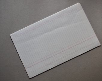 Vintage Ledger Sheets - Foolscap Size - Sets of x12 Folded Sheets - Vintage Paper - Vintage Stationery