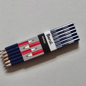 Vintage Pencils - Pack of x12 2H Pencils - Berol Graduate - Vintage Stationery