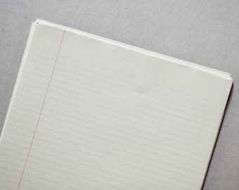 Vintage Paper - Sets of x50 Foolscap Sheets - Lined Paper - Vintage Stationery