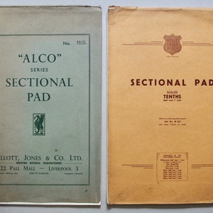 Vintage Schnittblock - Zeichenpapier - Alco Serie - Royal Essex Serie - Blankoblätter - Vintage Briefpapier