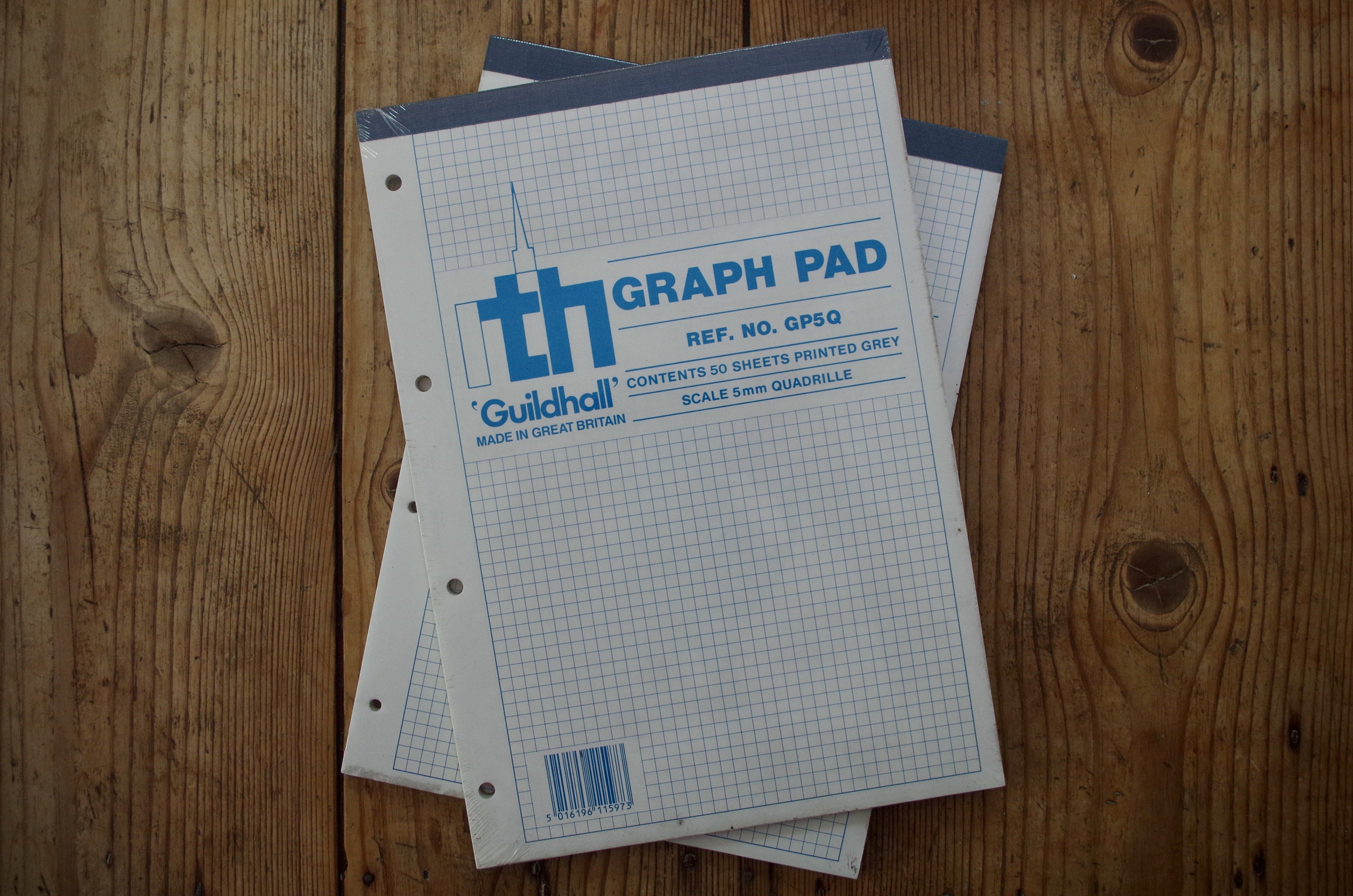 Custom Logo Printed 1/10 one Tenth Inch Scale Graph Paper Pad 8.5x11 50  Sheets per Pad 