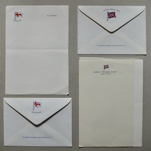 Membretes Vintage - Papeles con Sobre - Línea Union-Castle - Safmarine - Papelería Vintage