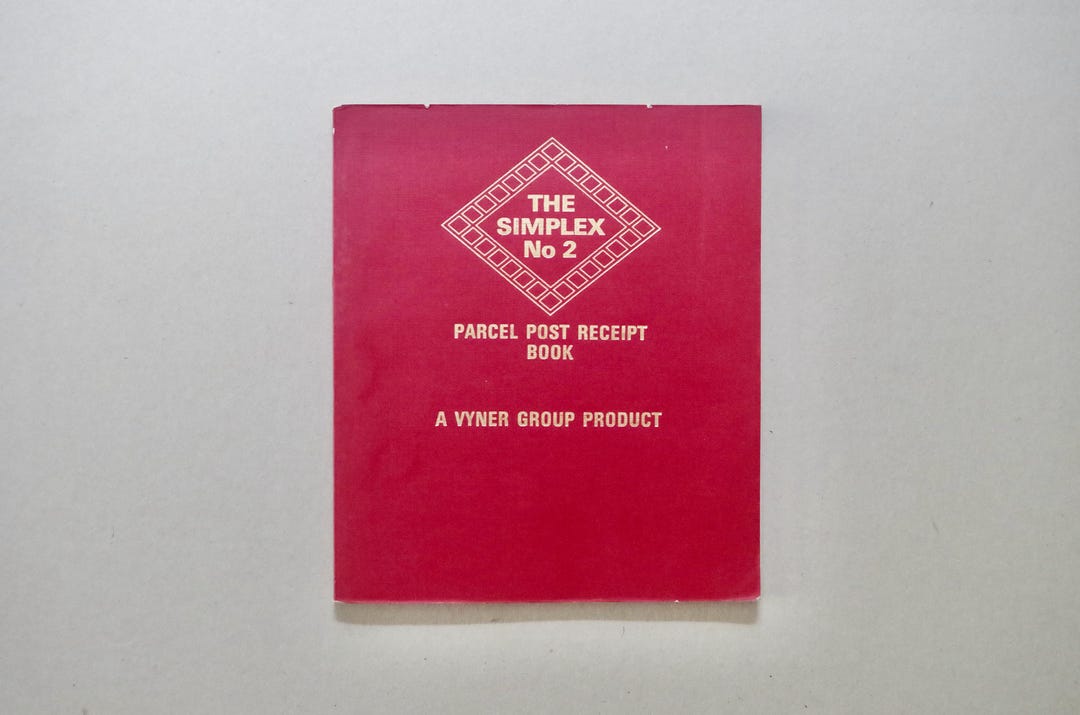 Vintage Parcel Post Receipt Book - Simplex - George Vyner Ltd. - Blank ...